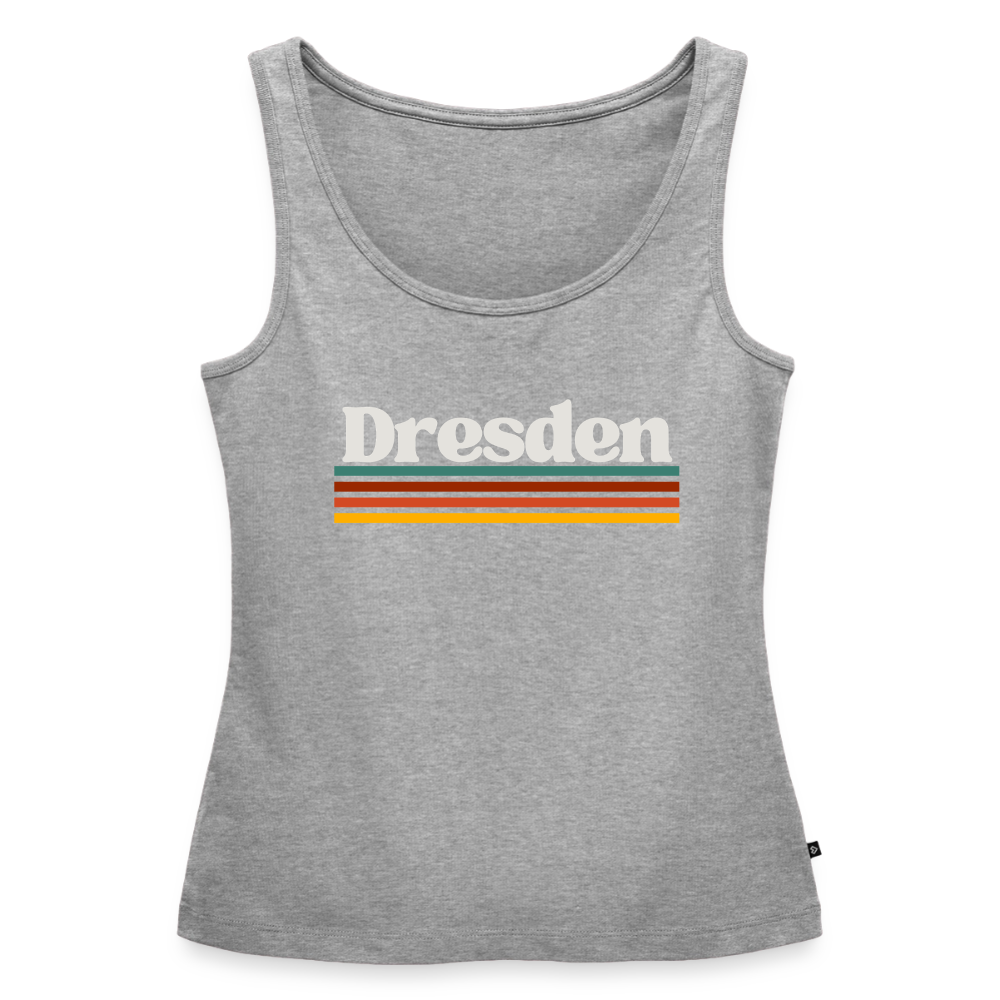 Tanktop Ladies Dresden "Retro" - Grau meliert