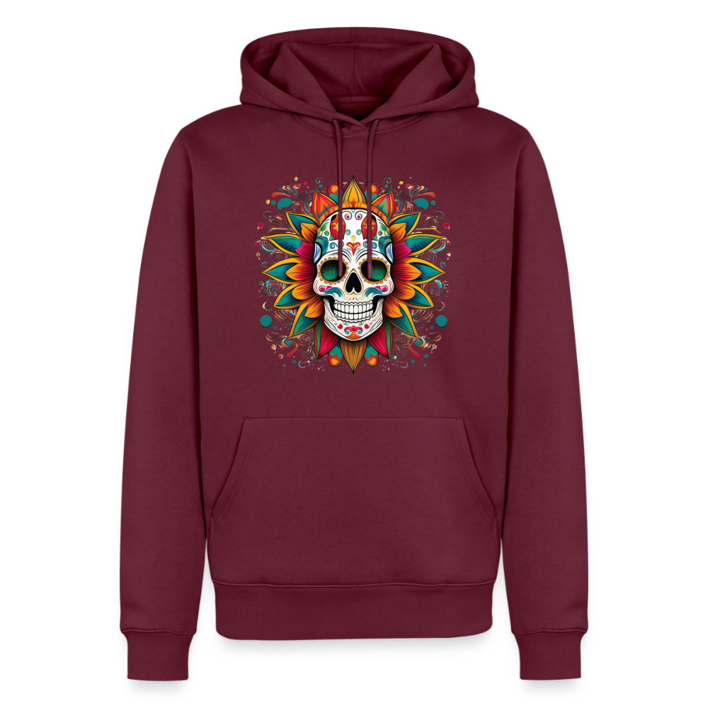 Hoodie Mexico "Craneo" - Burgunderrot