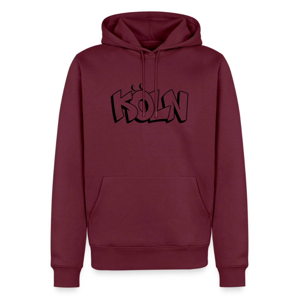 Hoodie Köln "Graffiti" Dark Edition - Burgunderrot