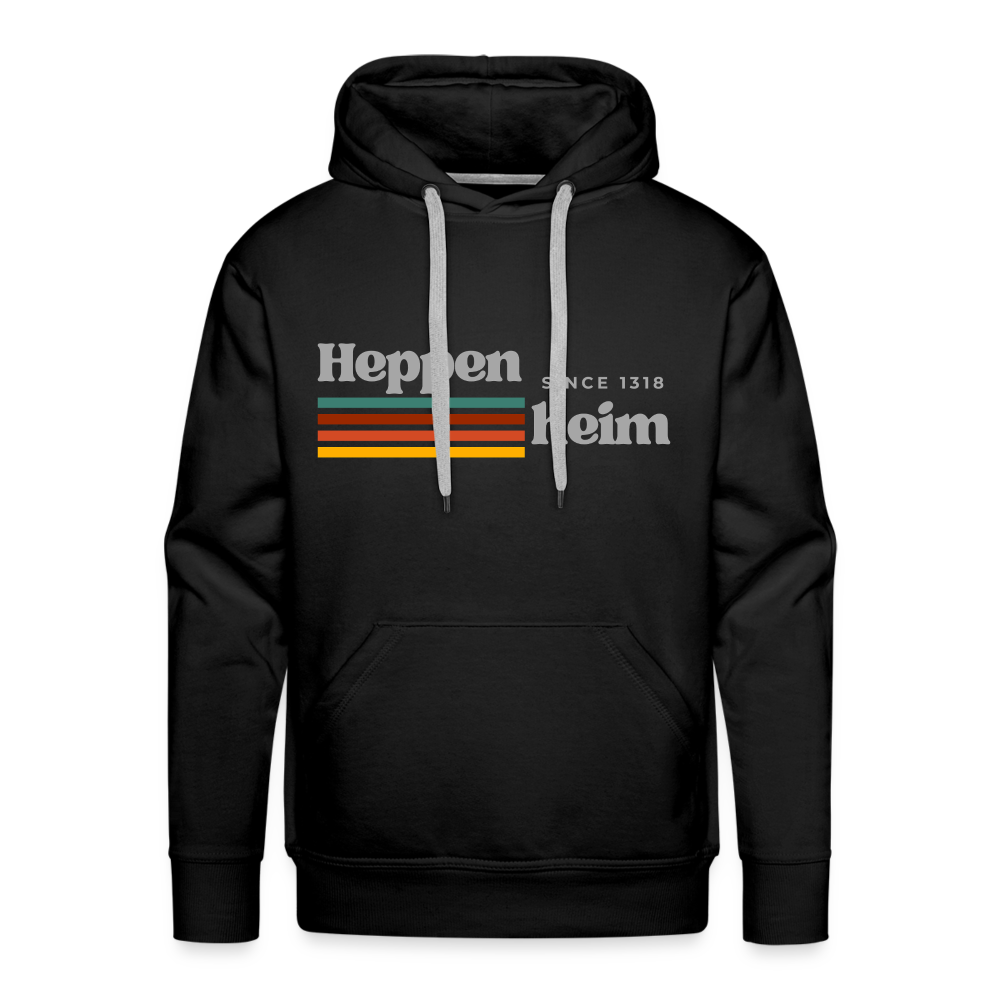Hoodie Heppenheim "Retro" - Schwarz