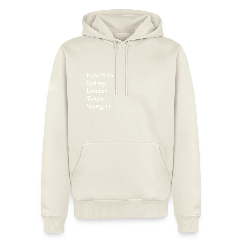 Hoodie Stuttgart "Metropolen" Bright Edition - Naturweiß