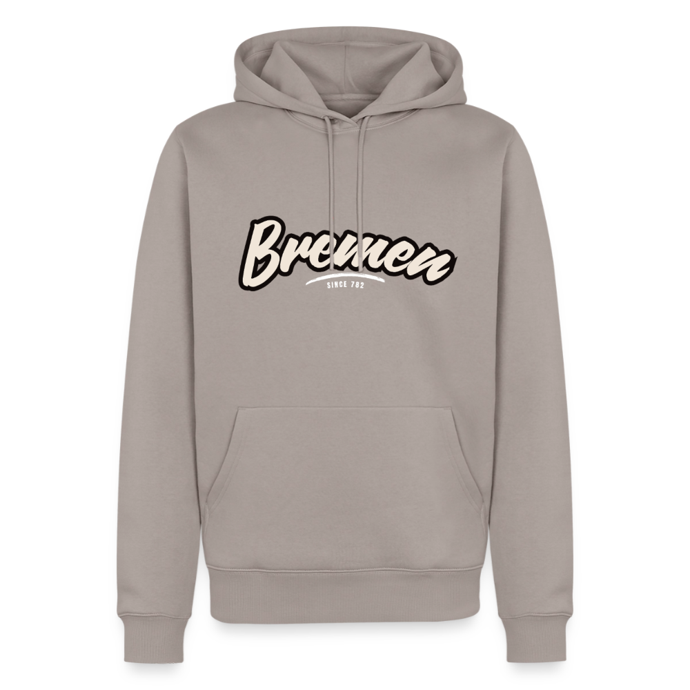 Hoodie Bremen "Graffiti Tag White" - Taupe