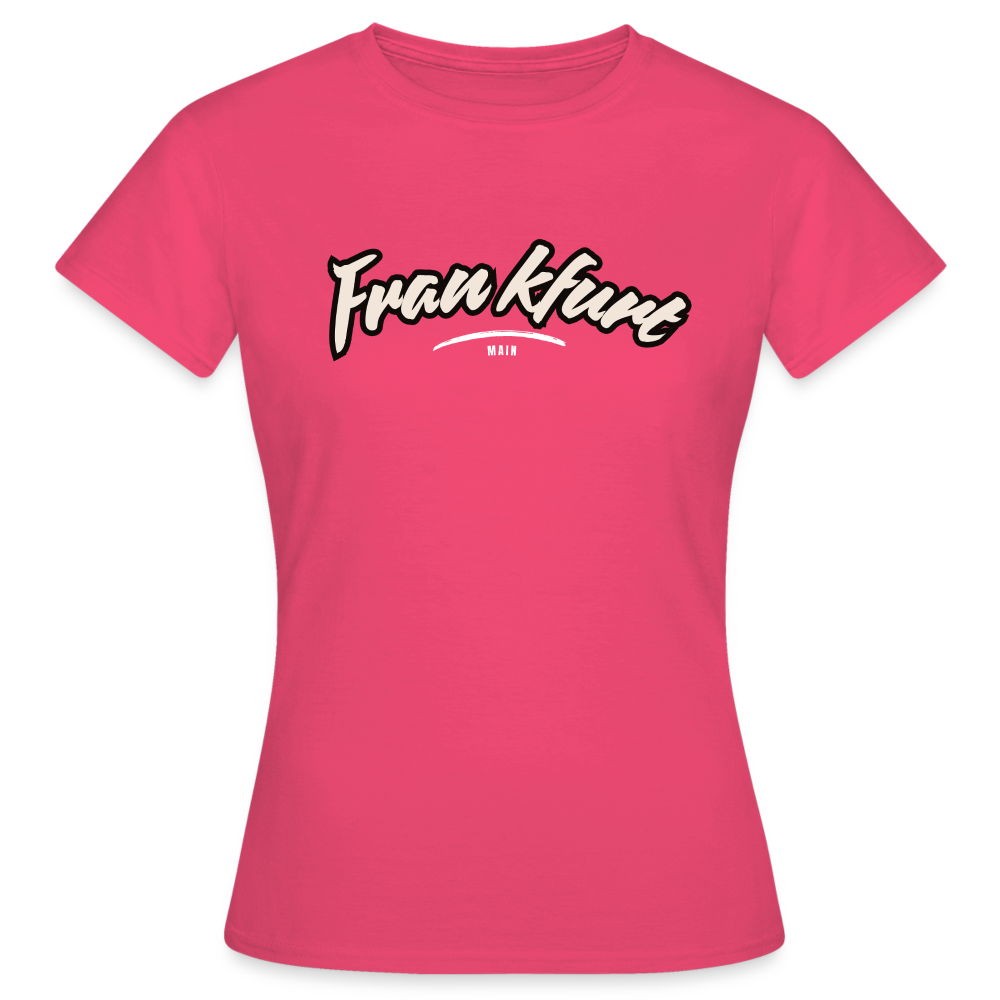 T-Shirt Ladies Frankfurt (Main) "Graffiti Tag White" - Azalea