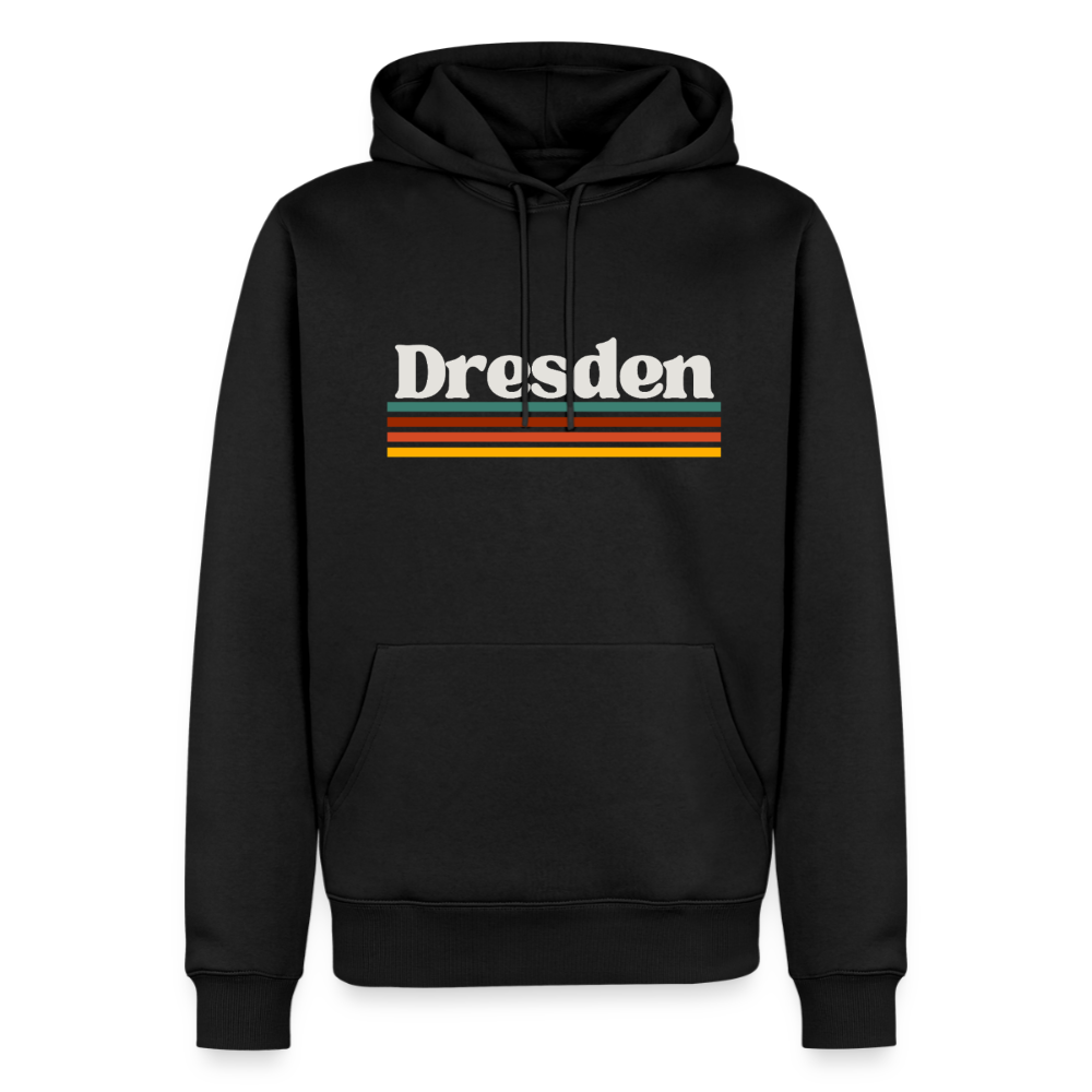 Hoodie Dresden "Retro" - Schwarz