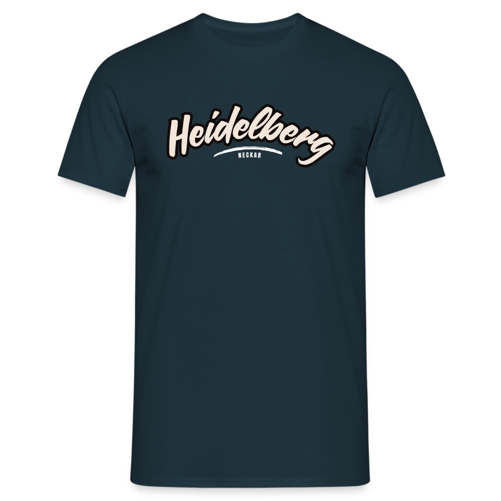 T-Shirt Heidelberg "Graffiti Tag White" - Navy