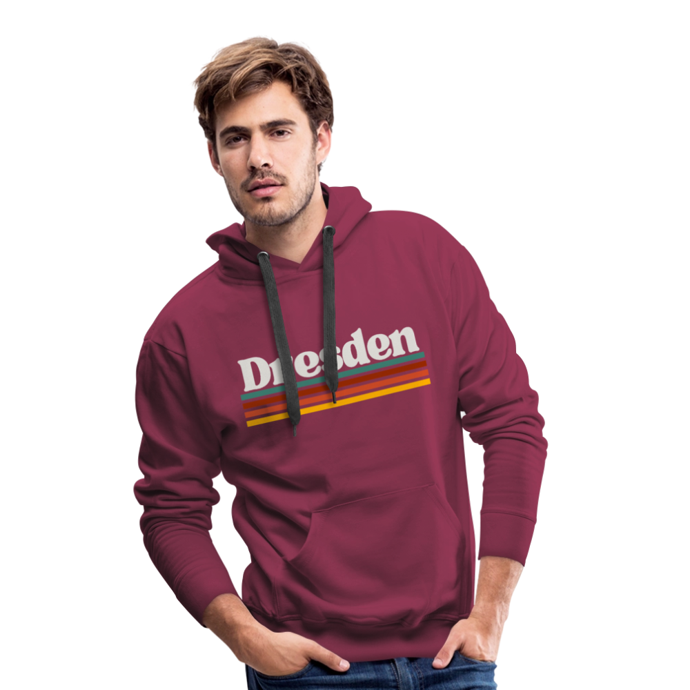 Hoodie Dresden "Retro" - Bordeaux