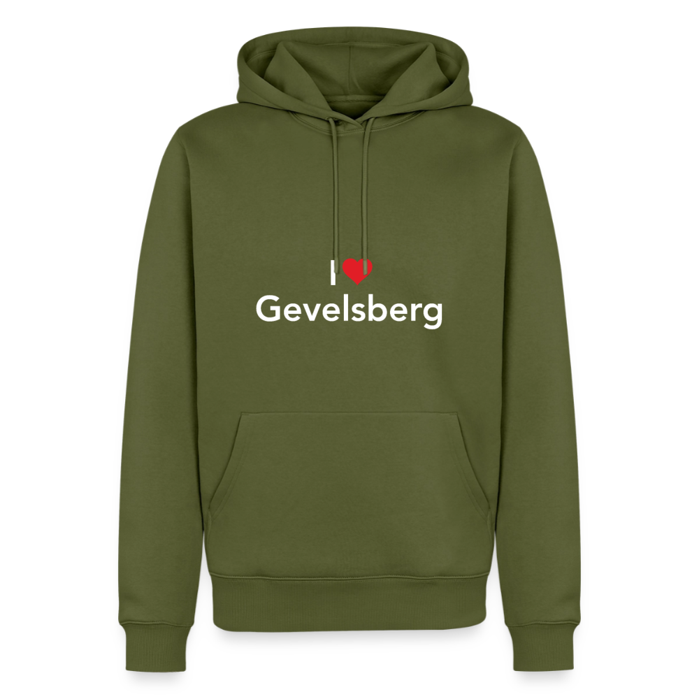 Hoodie "I Love Gevelsberg" Bright Edition - Khaki