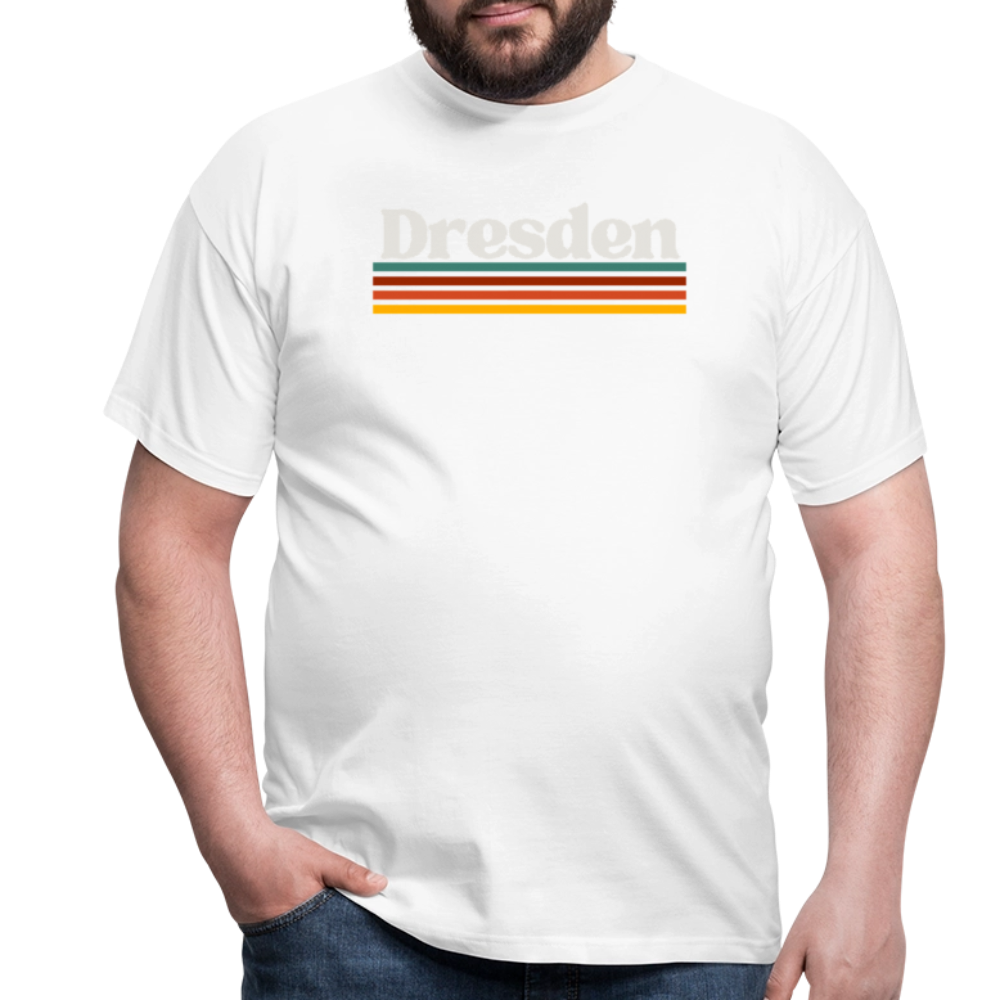 T-Shirt Dresden "Retro" - Weiß