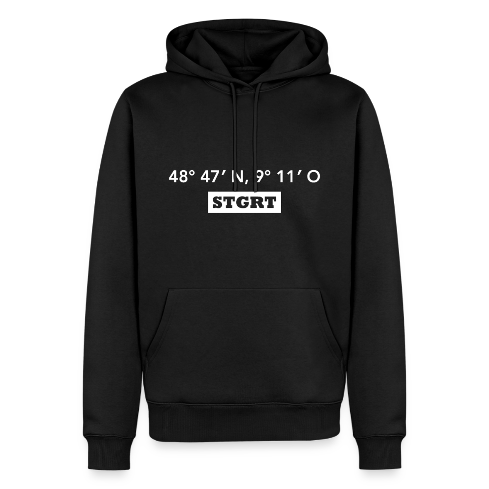 Hoodie Stuttgart "STGRT GPS" Bright Edition - Schwarz