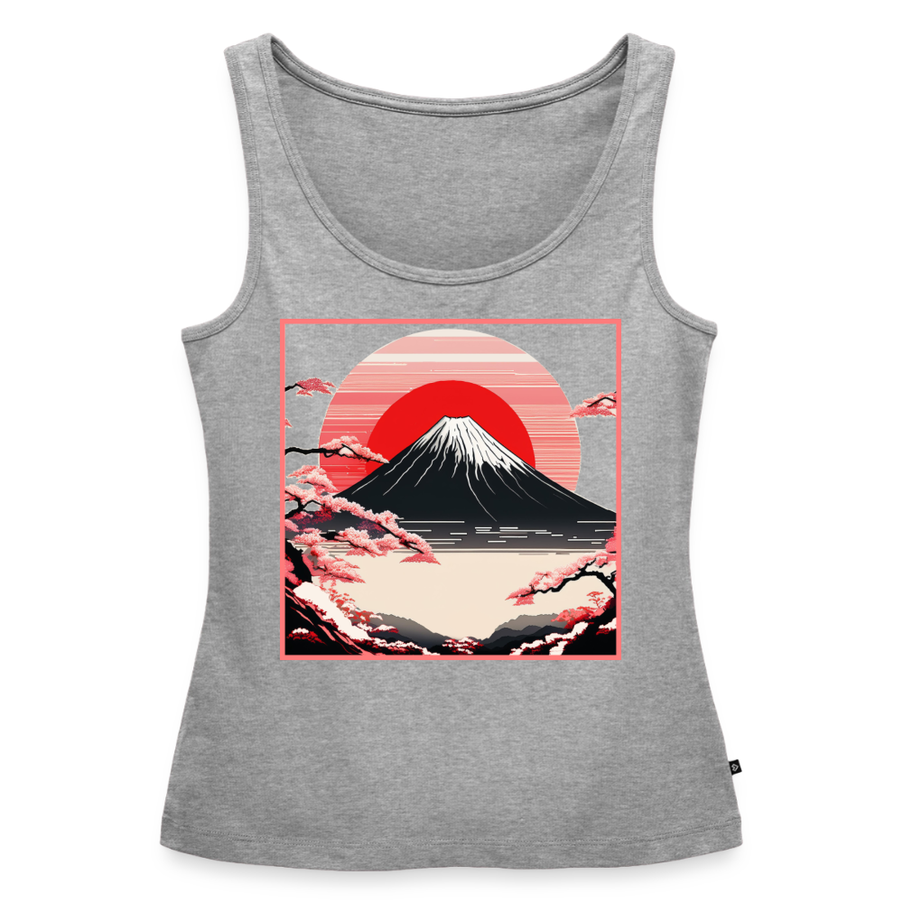 Tanktop Ladies Japan "Fuji" - Grau meliert
