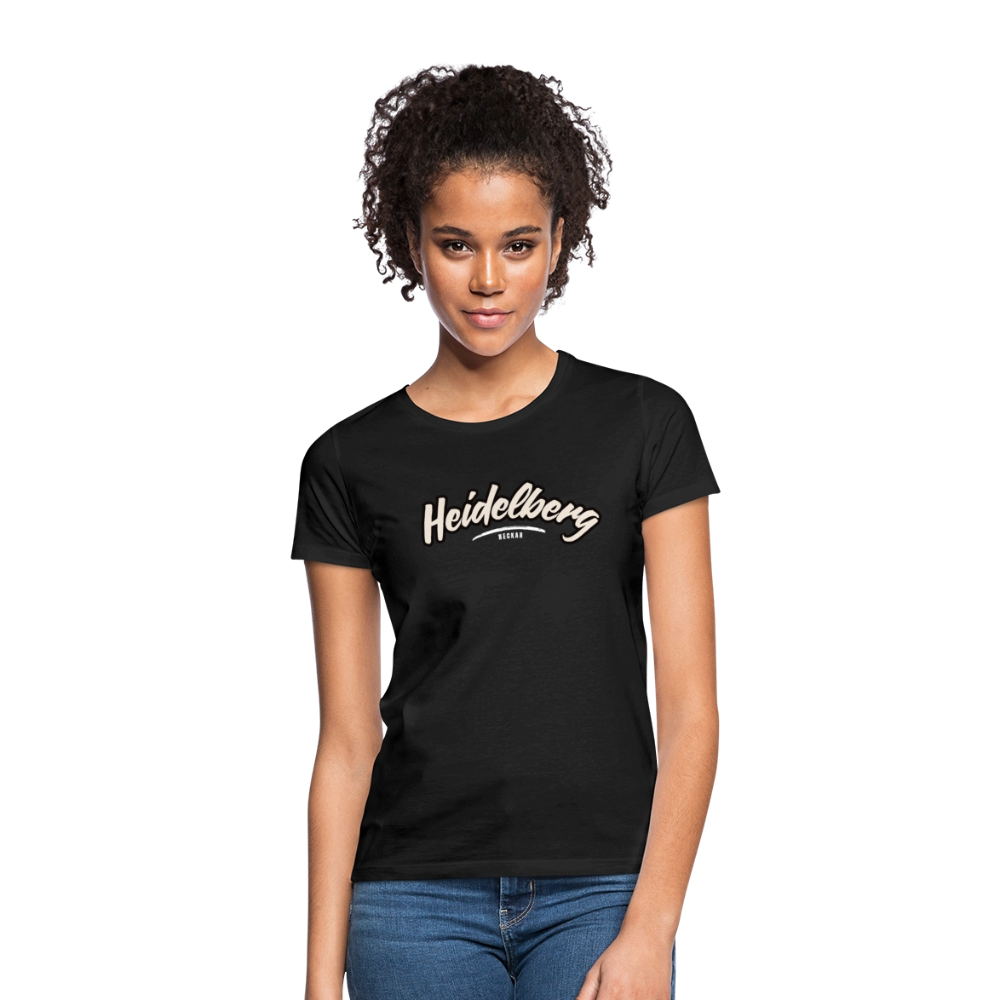 T-Shirt Ladies Heidelberg "Graffiti Tag White" - Schwarz