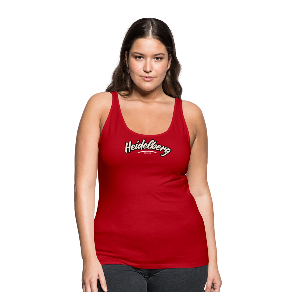Tanktop Ladies Heidelberg "Graffiti Tag White" - Rot
