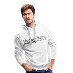 Hoodie Heppenheim "Bold GPS" - Weiß