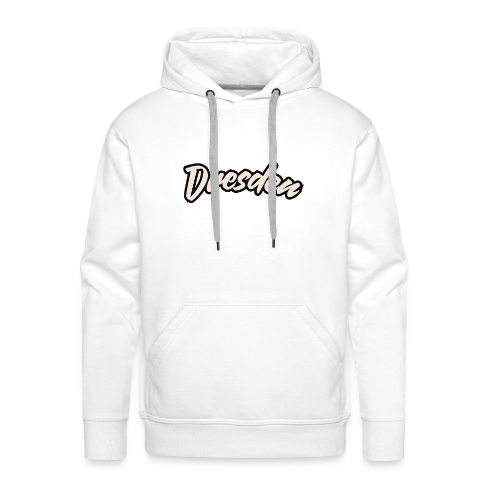 Hoodie Dresden "Graffiti Tag White" - Weiß