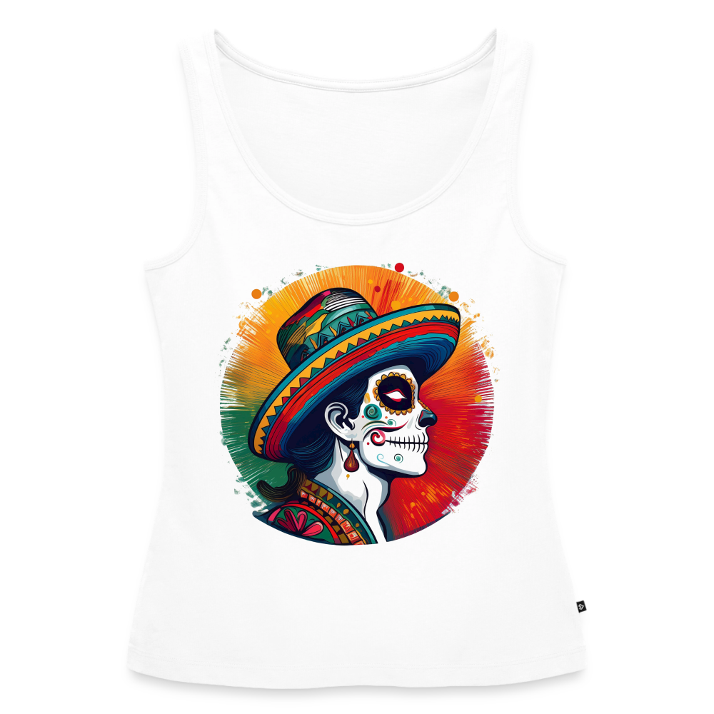 Tanktop Ladies Mexico "La Catrina Side" - Weiß