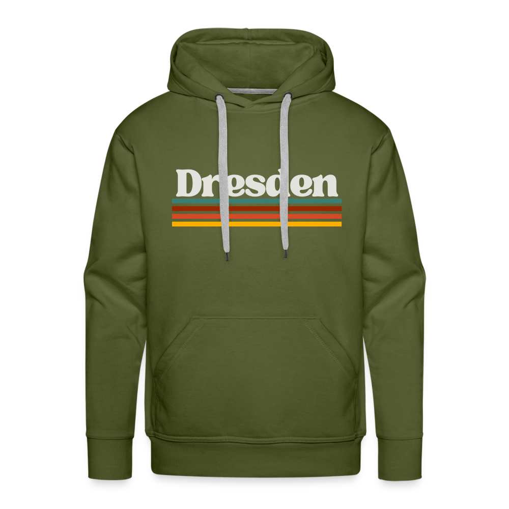 Hoodie Dresden "Retro" - Olivgrün