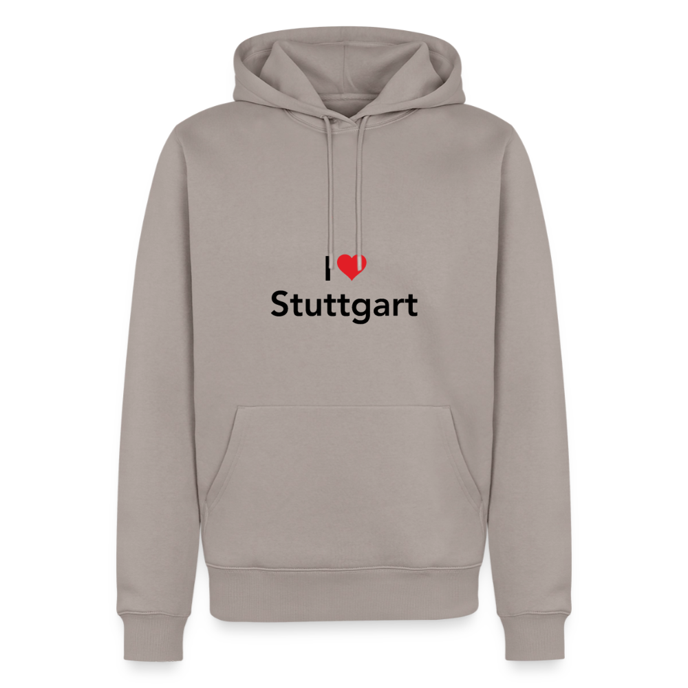 Hoodie "I Love Stuttgart" Dark Edition - Taupe