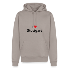 Hoodie "I Love Stuttgart" Dark Edition - Taupe
