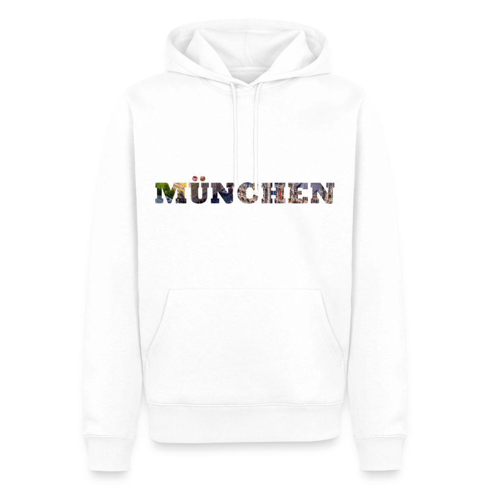 Hoodie München "Marienplatz Bold" - Weiß