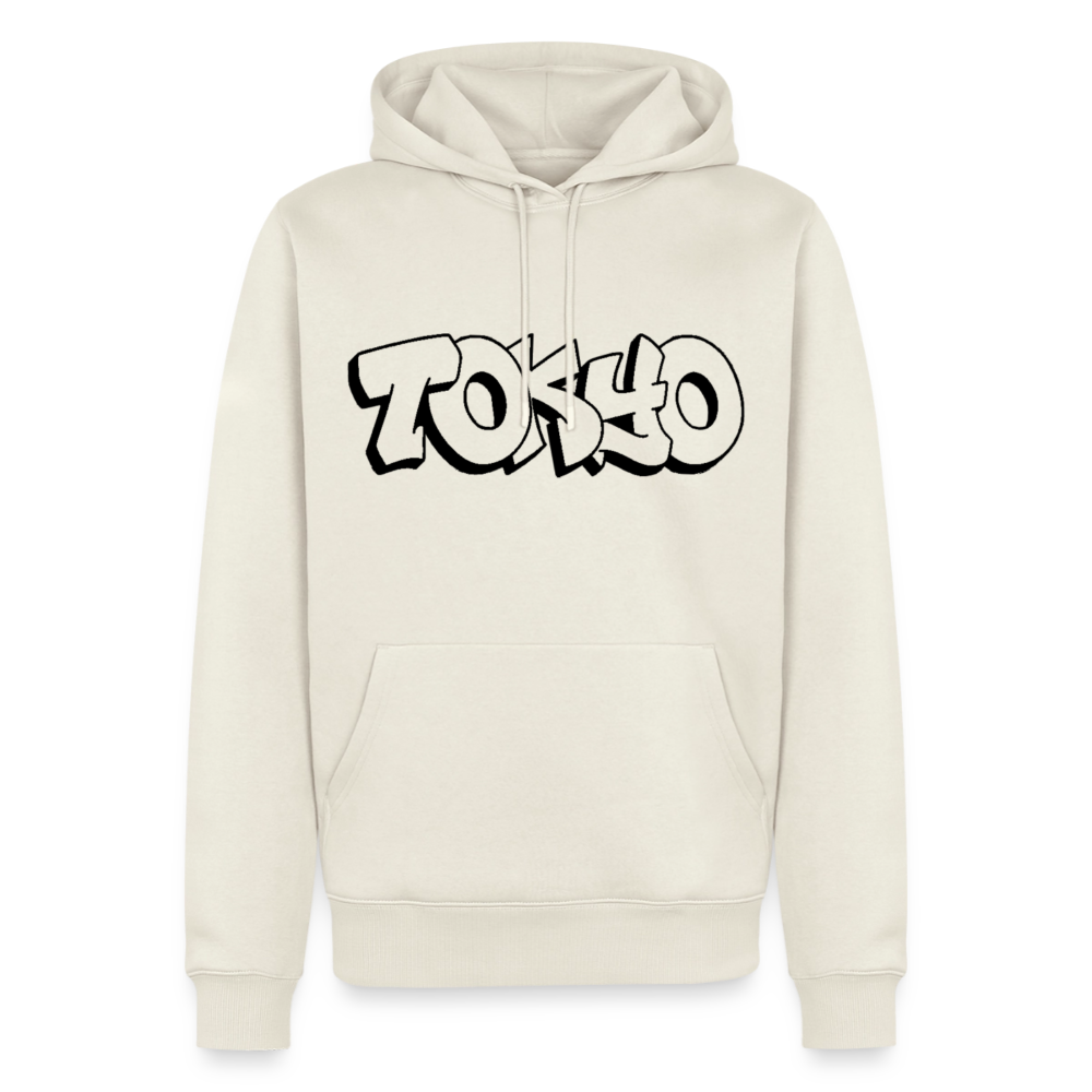 Hoodie Japan Graffiti "Tokyo Plain" - Naturweiß