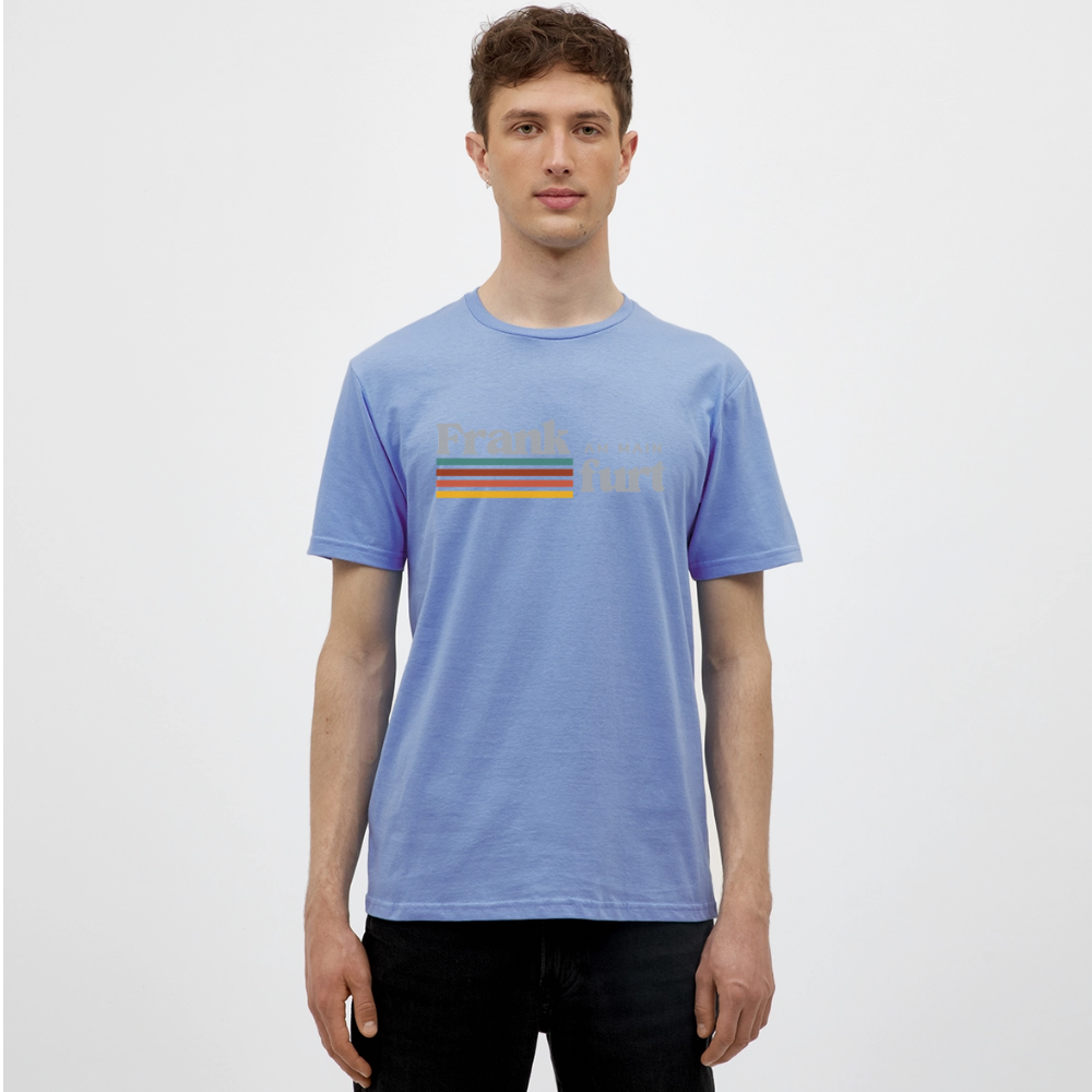 T-Shirt Frankfurt (Main) "Retro" - carolina blue