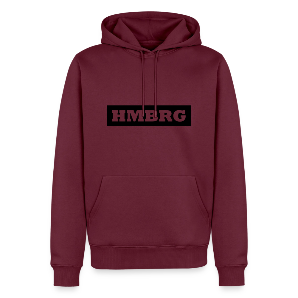 Hoodie Hamburg "HMBRG" Dark Edition - Burgunderrot
