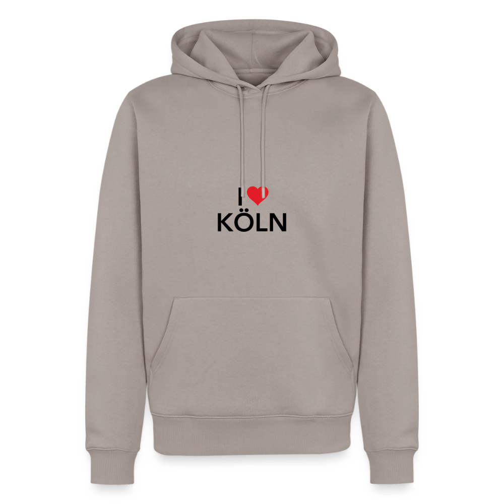 Hoodie "I Love Köln" Dark Edition - Taupe