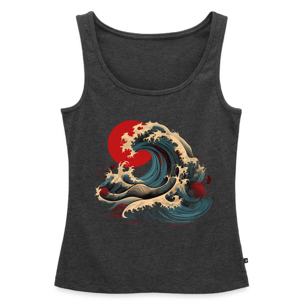 Tanktop Ladies Japan "Wave" - Anthrazit meliert