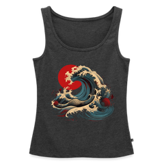 Tanktop Ladies Japan "Wave" - Anthrazit meliert
