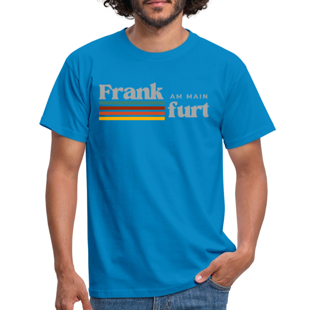 T-Shirt Frankfurt (Main) "Retro" - Royalblau