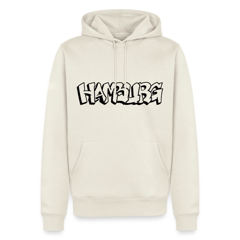 Hoodie Hamburg "Graffiti" Dark Edition - Naturweiß