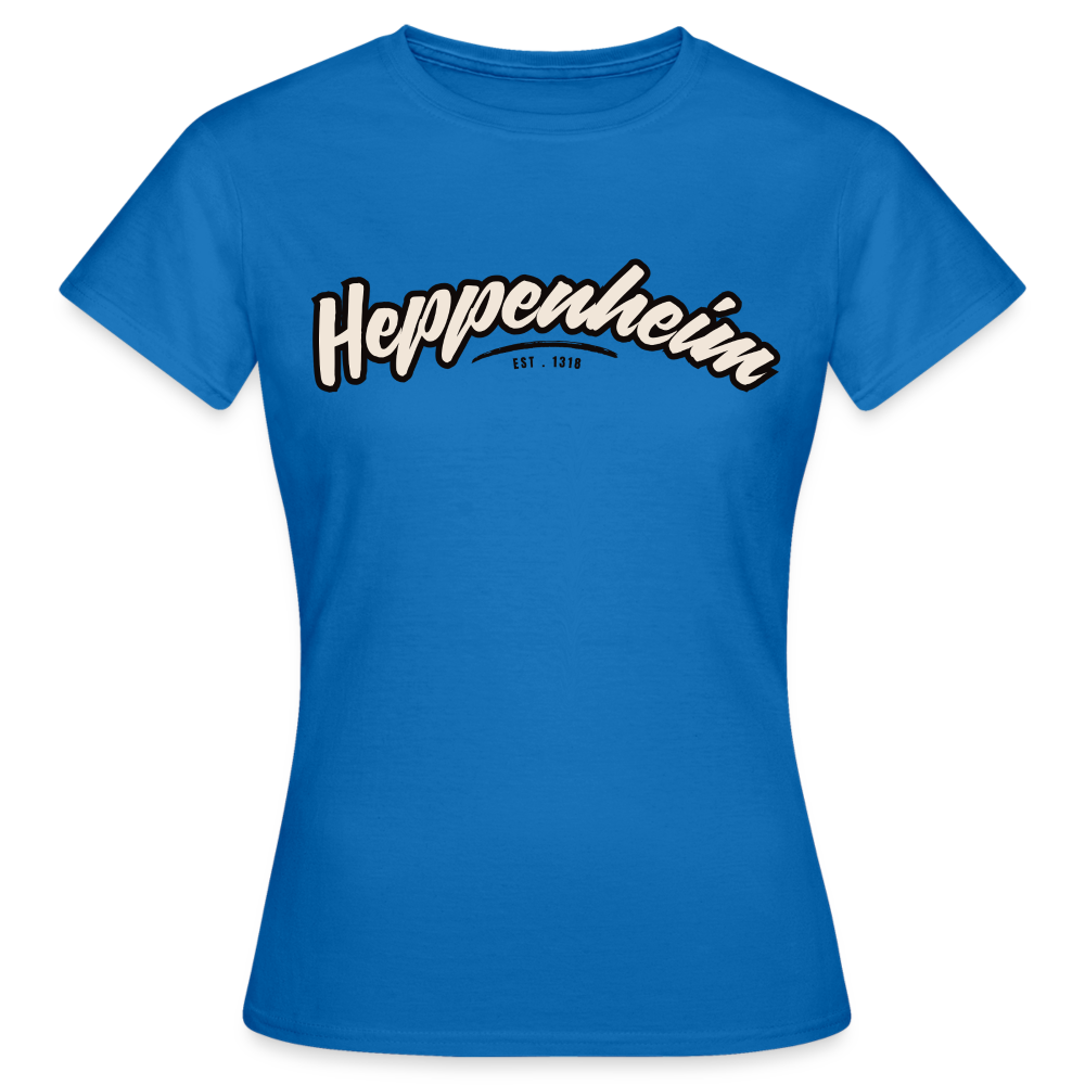 T-Shirt Ladies Heppenheim "Graffiti Tag" - Royalblau
