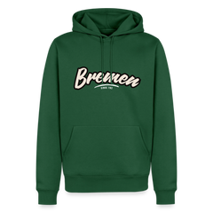Hoodie Bremen "Graffiti Tag White" - Flaschengrün