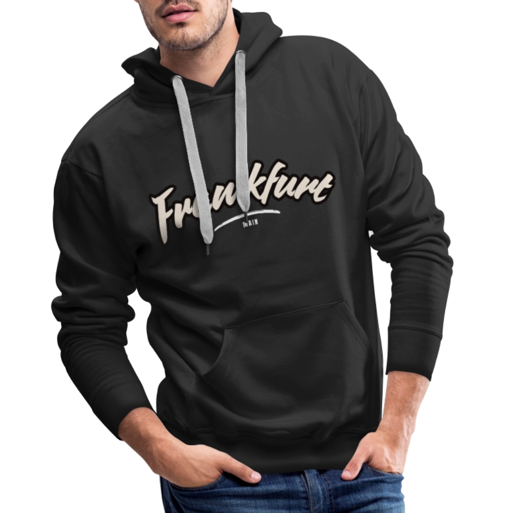 Hoodie Frankfurt (Main) "Graffiti Tag White" - Schwarz