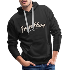 Hoodie Frankfurt (Main) "Graffiti Tag White" - Schwarz