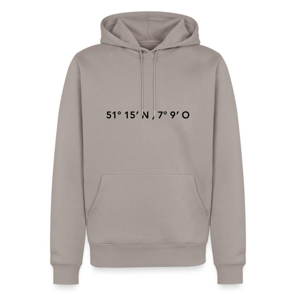 Hoodie Wuppertal "GPS" Dark Edition - Taupe