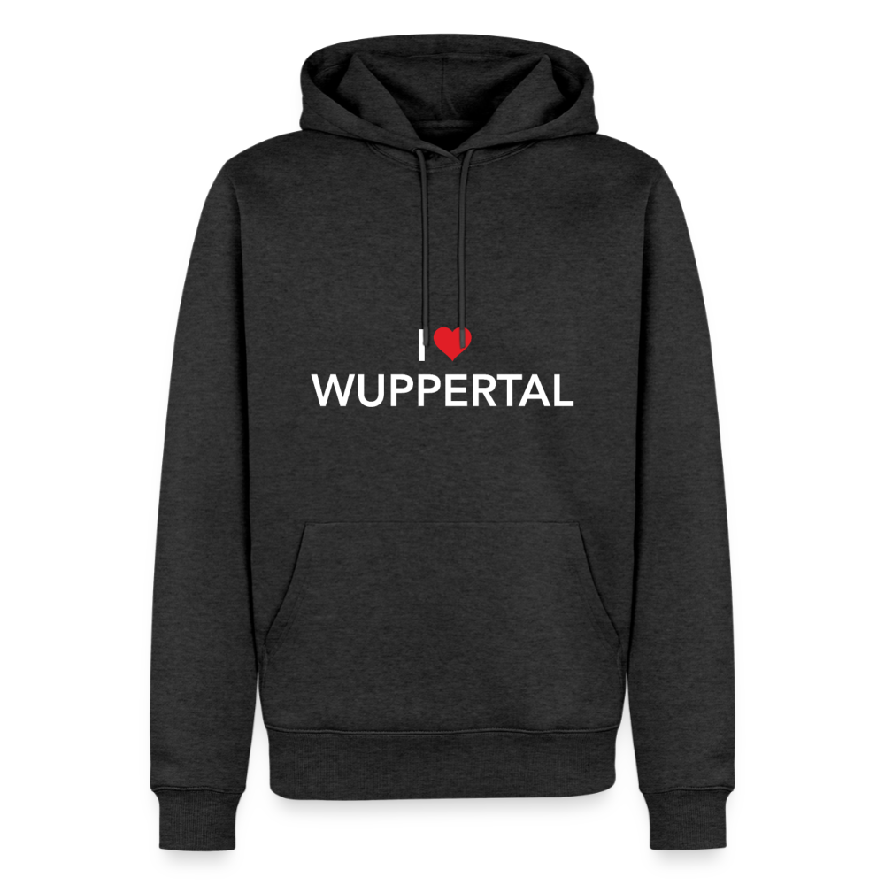 Hoodie "I Love Wuppertal" - Anthrazit meliert