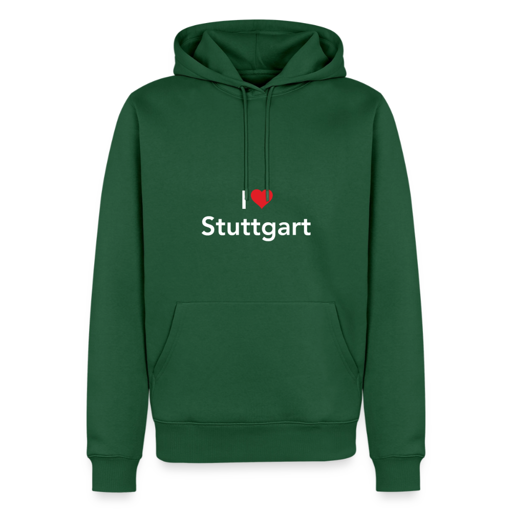 Hoodie "I Love Stuttgart" Bright Edition - Flaschengrün