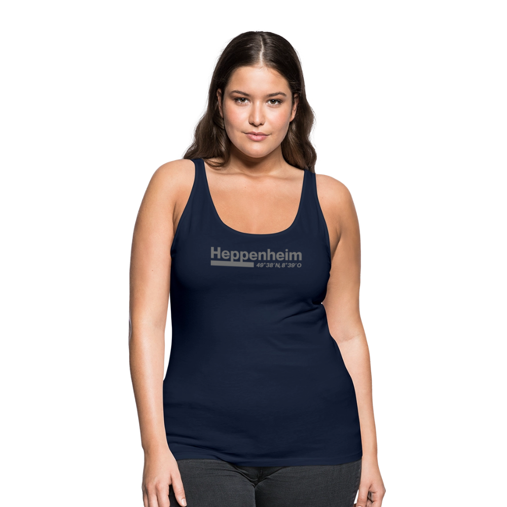 Tanktop Ladies Heppenheim "Bold GPS" - Navy