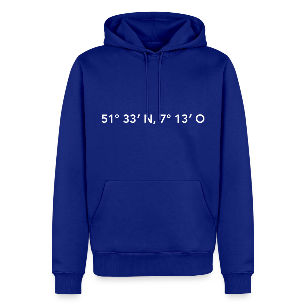 Hoodie Herne "GPS" Bright Edition - Royalblau