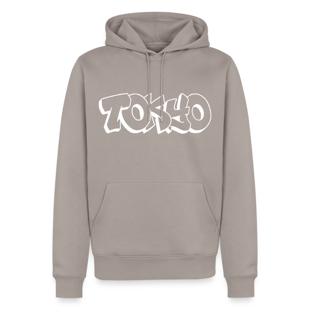 Hoodie Japan Graffiti "Tokyo Bright Edition" - Taupe
