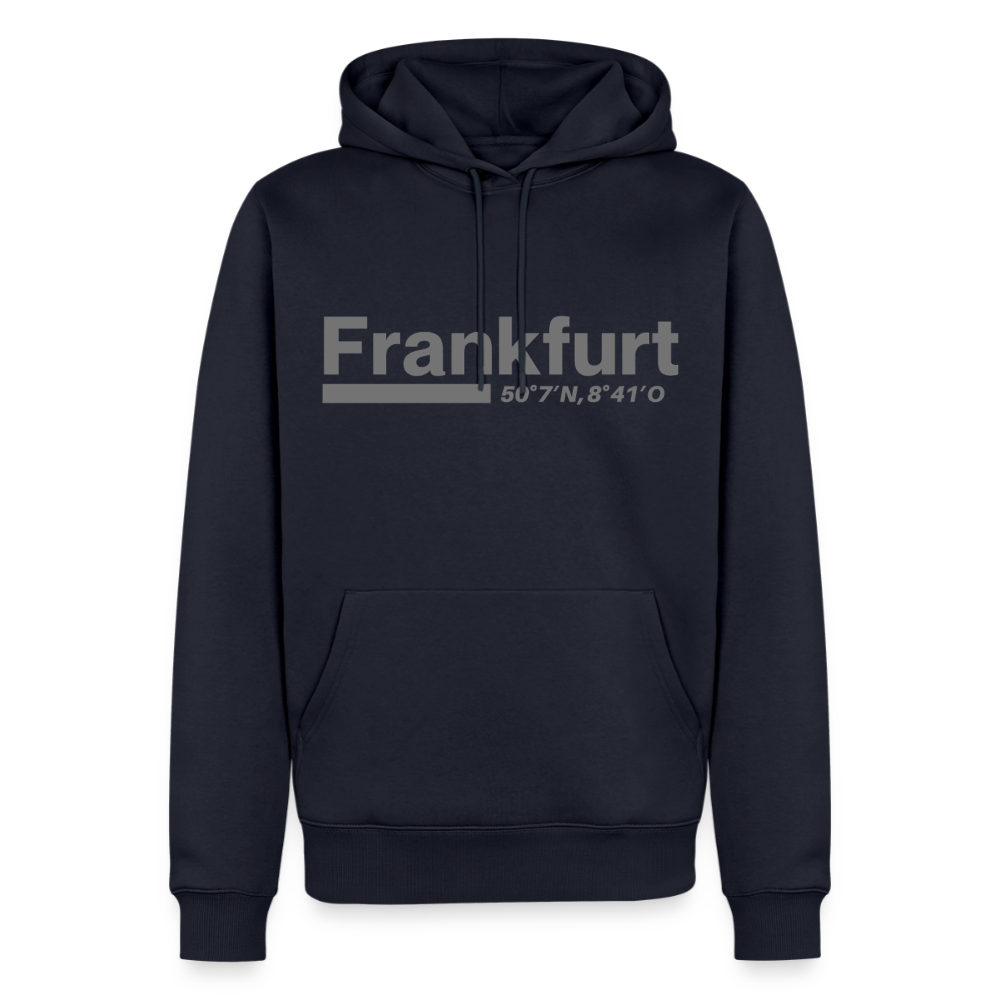 Hoodie Frankfurt (Main) "Bold GPS" - Navy