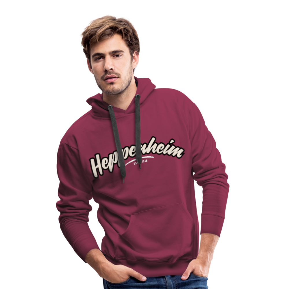 Hoodie Heppenheim "Graffiti Tag White" - Bordeaux