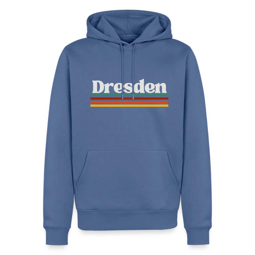 Hoodie Dresden "Retro" - Taubenblau