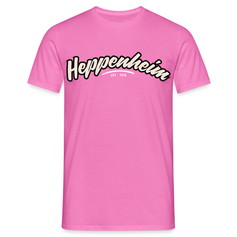 T-Shirt Heppenheim "Graffiti Tag White" - Pink