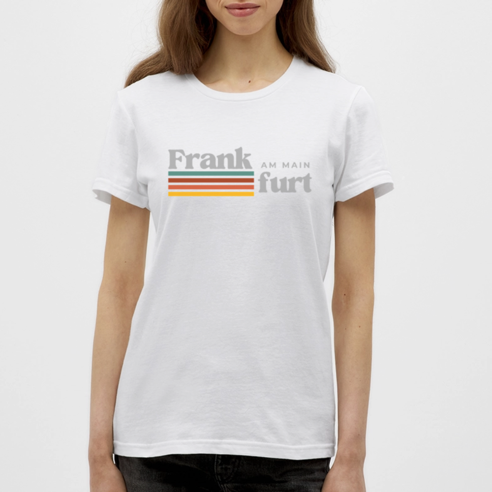 T-Shirt Ladies Frankfurt (Main) "Retro" - Weiß