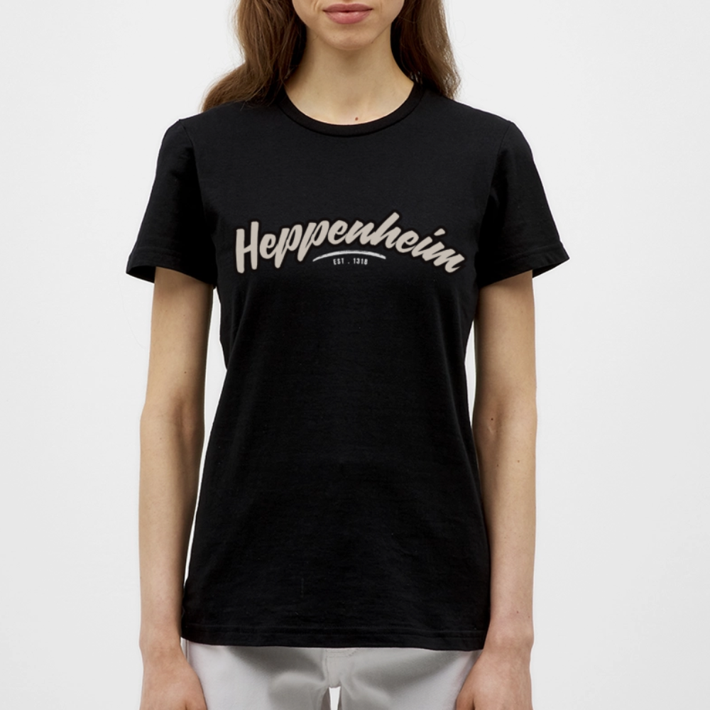 T-Shirt Ladies Heppenheim "Graffiti Tag White" - Schwarz