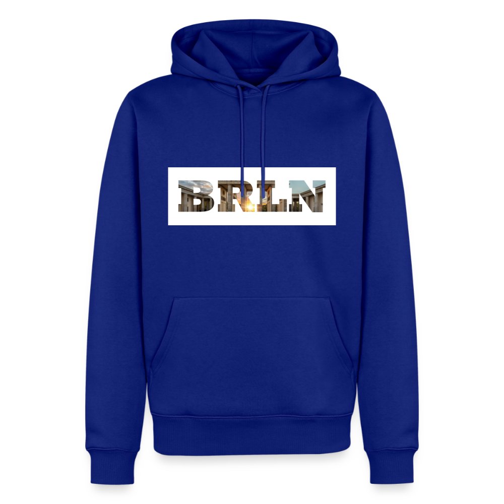 Hoodie Hamburg "BRLN Brandenburger Tor" Bright Edition - Royalblau