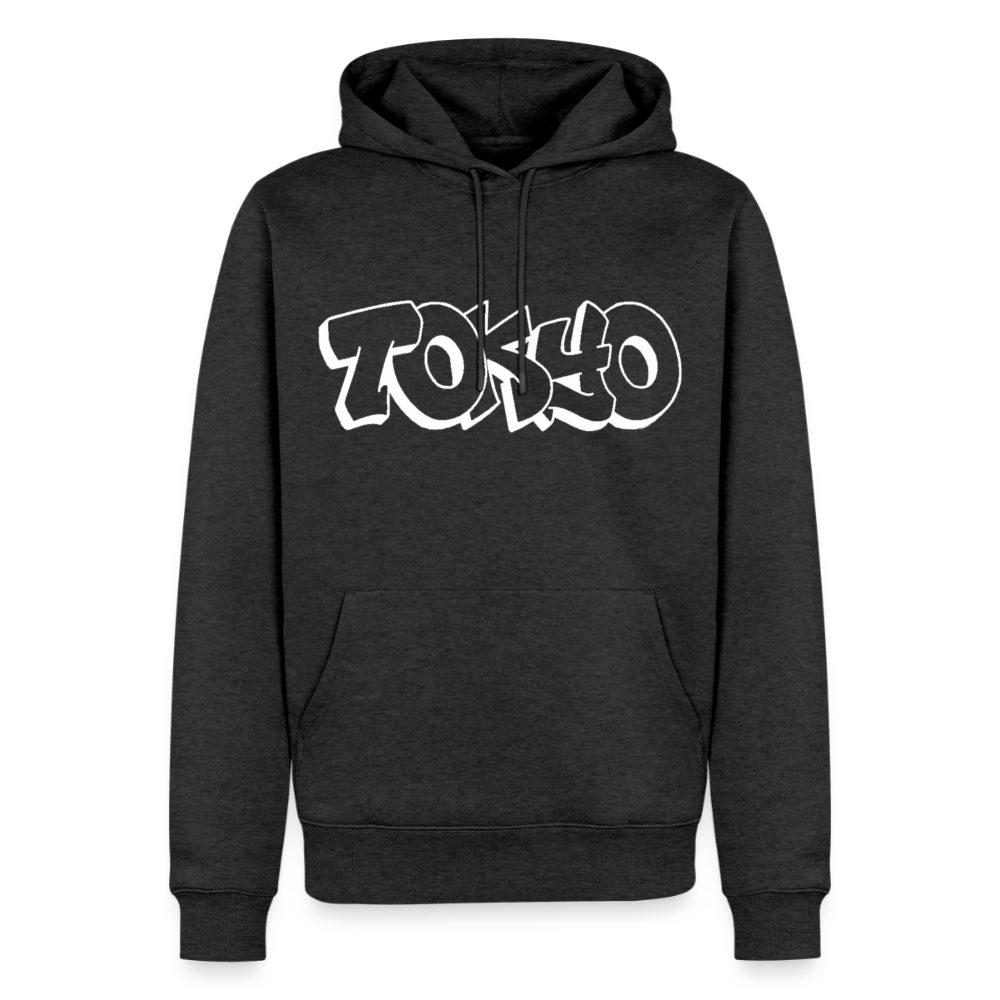 Hoodie Japan Graffiti "Tokyo Bright Edition" - Anthrazit meliert