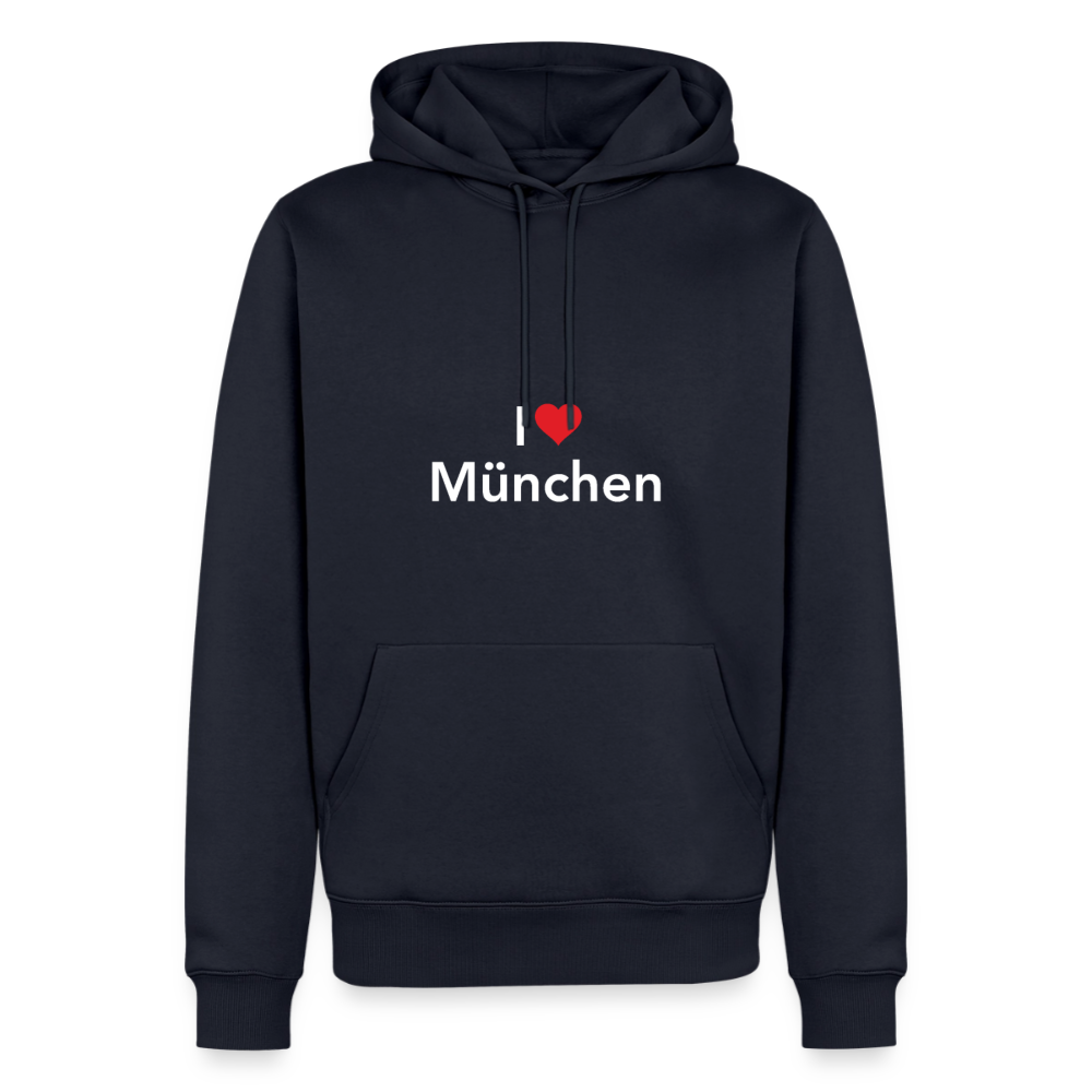 Hoodie "I Love München" Bright Edition - Navy
